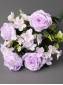 Букет роз с гортензией 9гр 43см (мол борд роз перс бел-сир пепел-сир)