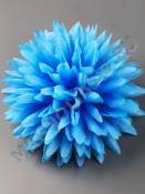 Хризантема иголка неткан 6сл 13 см(бел син крас фио желт роз)