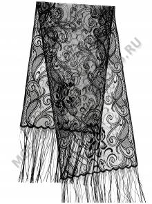 Шейник кружевной с бахромой 197*39 см